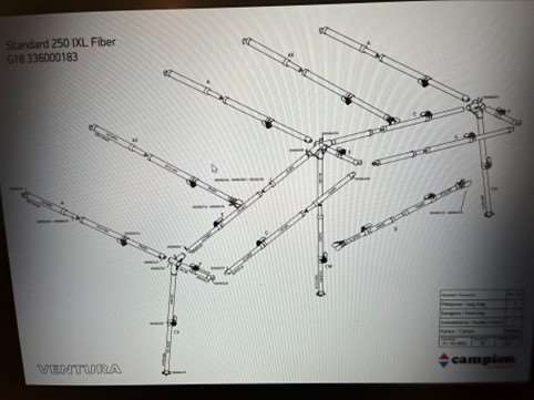 Stel G18 250 cm Fiber Ventura stangsæt 