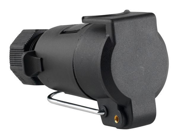 7-pol forlængerstik, bruges hvis du ønsker at lave et kabel du kan sætte mellem bil og campingvogn