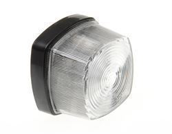 Frontlygte 62 x 62 mm med flad frontglas Hella
