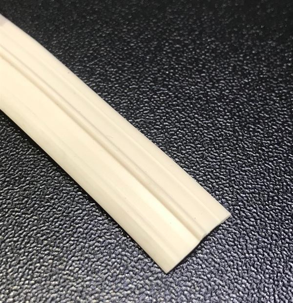 Indlægsbånd til teltskinne -  PVC Hvid Kabe