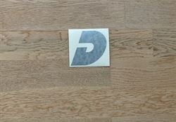Klistermærke logo -  "D"  til Dethleffs campingvogn  - hjulkapsel