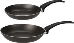 Stegepandesæt - består af 2 pander i 20 og 26 cm. - pakke med 2 stk.
