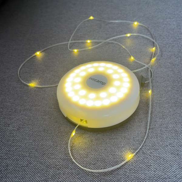 Lampe med 10 mtr. LED snor