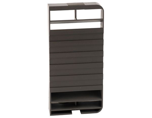 Løs indsats til skorstensafdækning på udvendig Dometic køleskabsrist , farve sort, Mål 70 x 147,2 mm