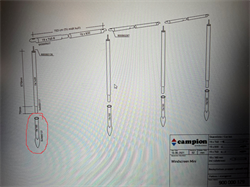 Mini læsejl jordspyd 19x160
