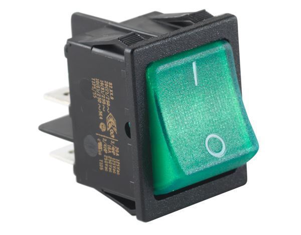 Strømkontakt 230 V Dometic køleskab, farve grøn