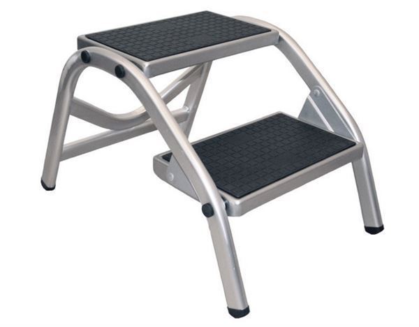 Trappetrin dobbelt "Aluminium"