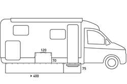 Understykke til autocamper