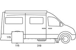 Understykke til Campervan