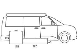 Isabella Understykke til lille Campervan